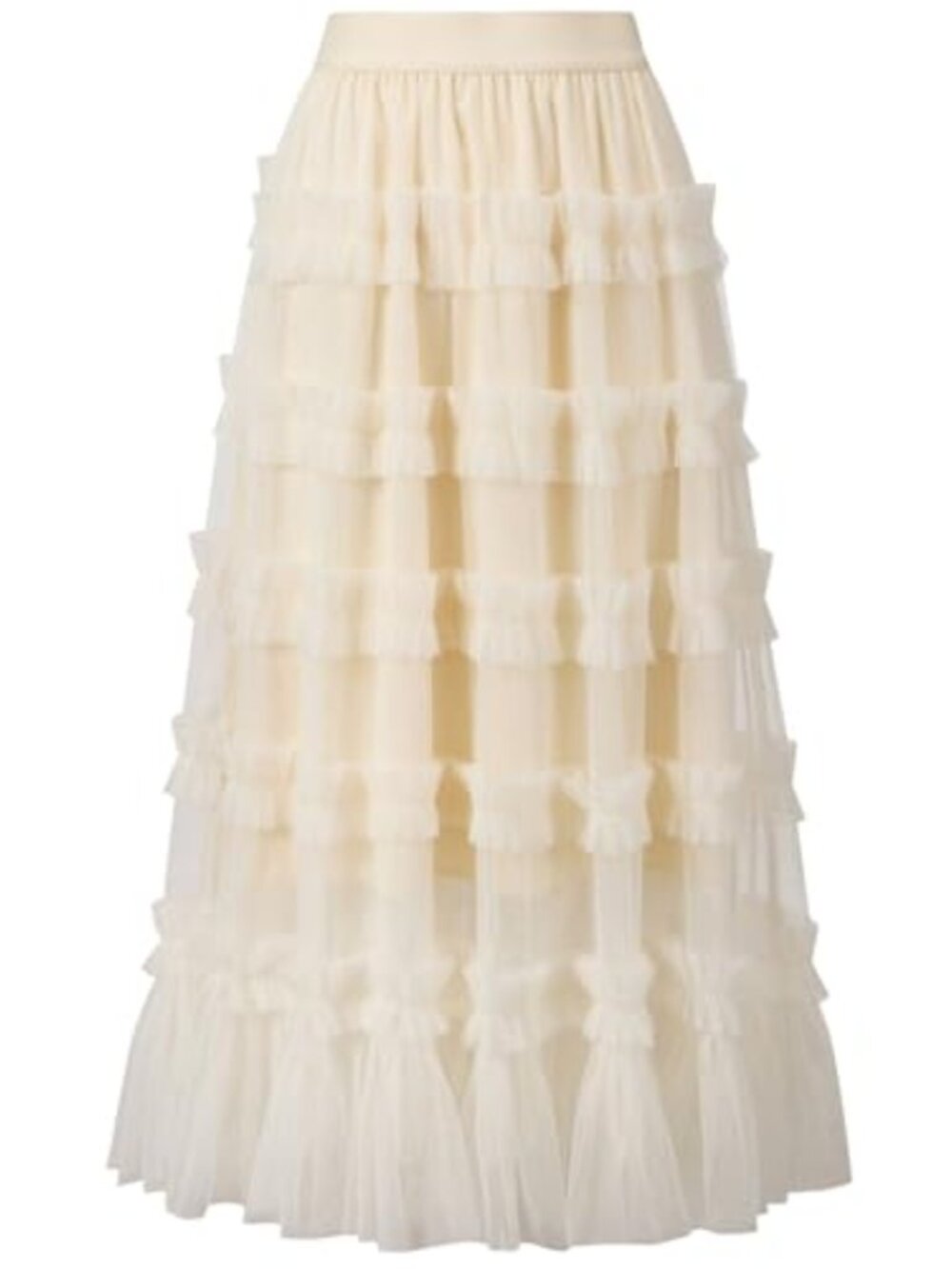Women's Maxi Tulle Skirt High Waisted A-Line Flowy Fairy Long Tutu